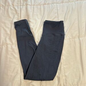 Ruched Slate Blue Leggings